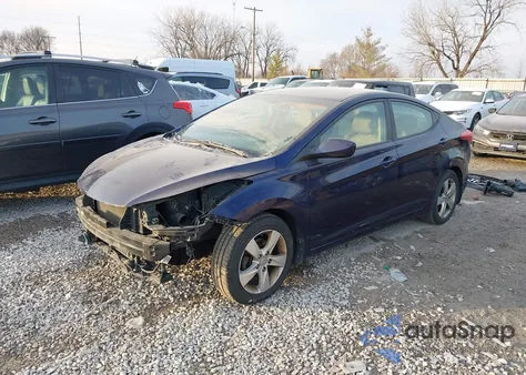 2013 Hyundai Elantra Gls из США, поврежденный, VIN 5NPDH4AEXDH280935